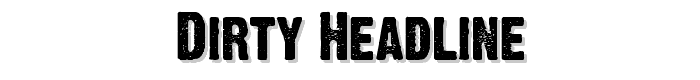 Dirty Headline font